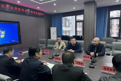 省调解协会副会长熊五根、省信息通讯行业调解委主任王豫等莅临我委指导交流工作